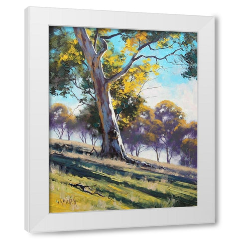 Hillside Gum White Modern Wood Framed Art Print by Gercken, Graham
