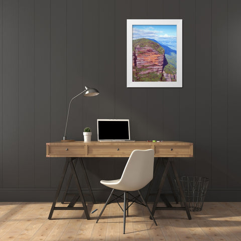 Jamison Valley Painting White Modern Wood Framed Art Print by Gercken, Graham