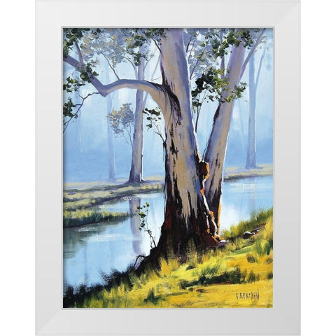 River Gum White Modern Wood Framed Art Print by Gercken, Graham