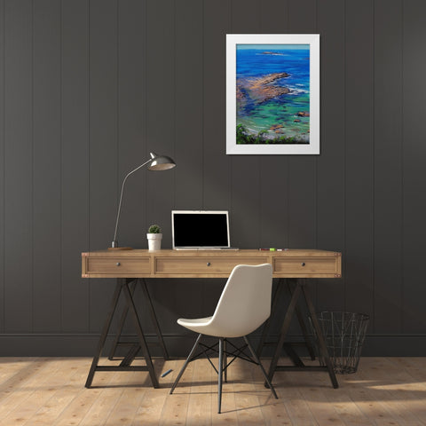 Shallow Waters White Modern Wood Framed Art Print by Gercken, Graham