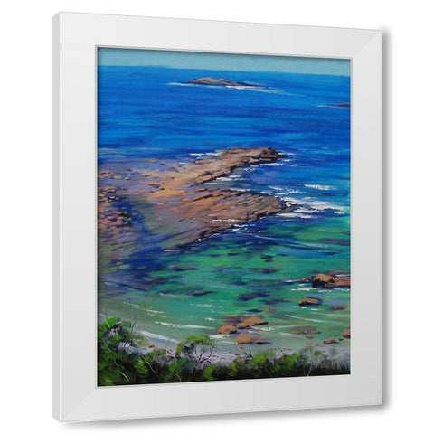 Shallow Waters White Modern Wood Framed Art Print by Gercken, Graham