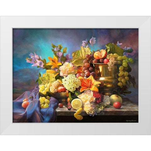 Theatrum of old Misters White Modern Wood Framed Art Print by Kopania, Zbigniew