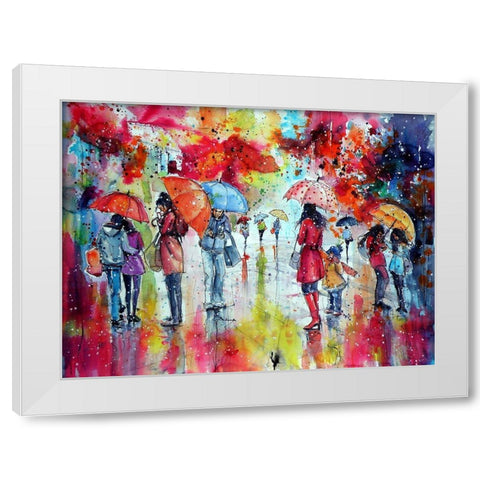 First Snow White Modern Wood Framed Art Print by Kovacs, Anna Brigite
