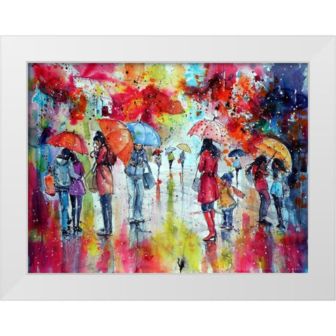 First Snow White Modern Wood Framed Art Print by Kovacs, Anna Brigite