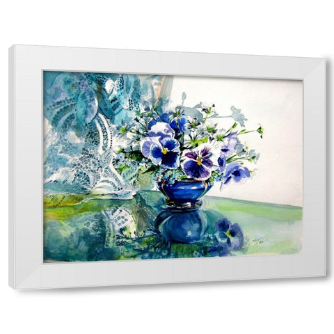 Still Life White Modern Wood Framed Art Print by Kovacs, Anna Brigite