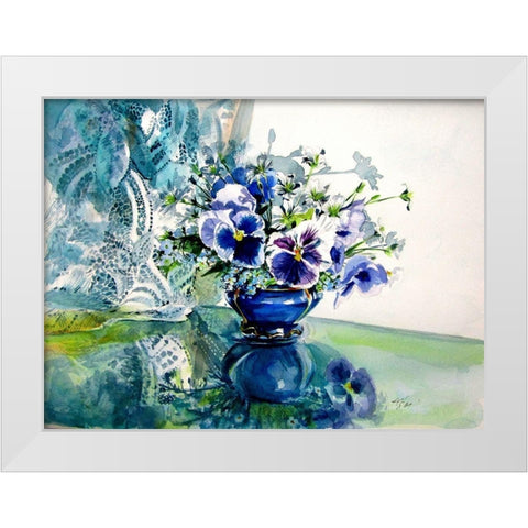 Still Life White Modern Wood Framed Art Print by Kovacs, Anna Brigite