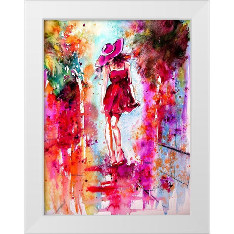 Magic in the City White Modern Wood Framed Art Print by Kovacs, Anna Brigite