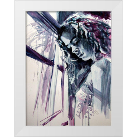 Expectation White Modern Wood Framed Art Print by Kovacs, Anna Brigite