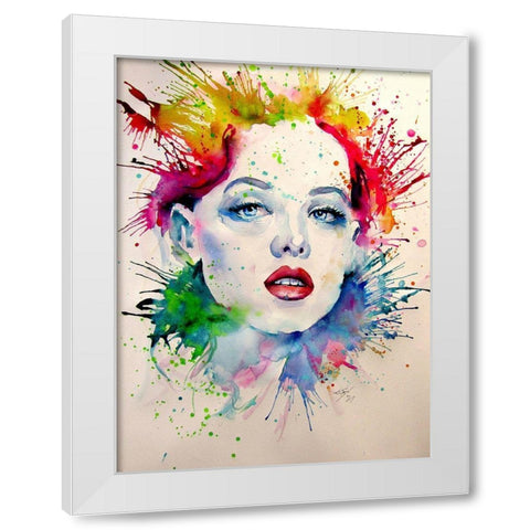 Charming Girl VIII White Modern Wood Framed Art Print by Kovacs, Anna Brigite