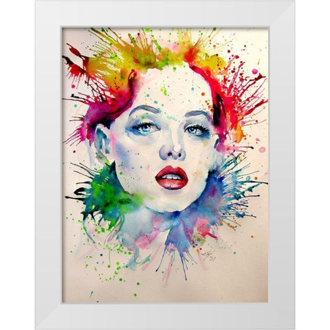 Charming Girl VIII White Modern Wood Framed Art Print by Kovacs, Anna Brigite