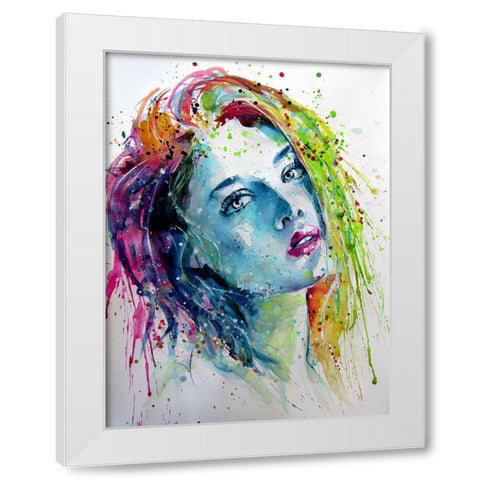 Charming Girl XIII White Modern Wood Framed Art Print by Kovacs, Anna Brigite
