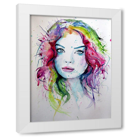 Charming Girl XVI White Modern Wood Framed Art Print by Kovacs, Anna Brigite