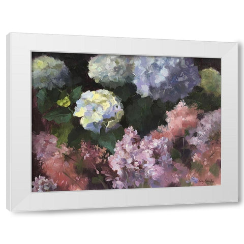 May Blossom White Modern Wood Framed Art Print by Strube, Ling