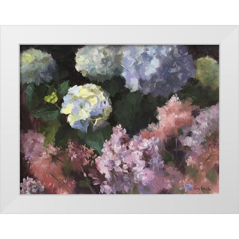 May Blossom White Modern Wood Framed Art Print by Strube, Ling
