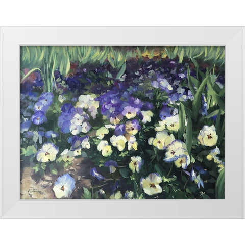 Spring Passion White Modern Wood Framed Art Print by Strube, Ling