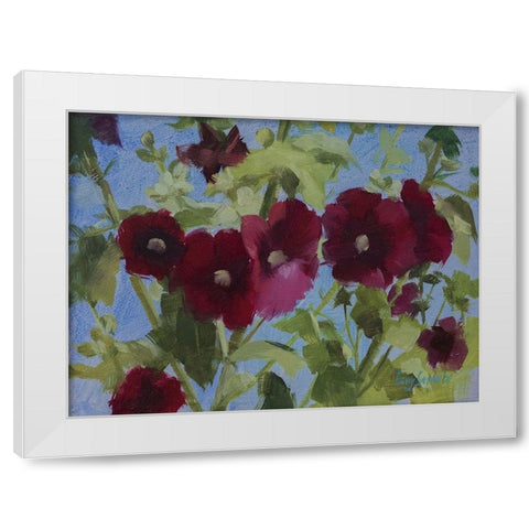 Stock Rose White Modern Wood Framed Art Print by Strube, Ling