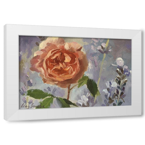 Joy White Modern Wood Framed Art Print by Strube, Ling