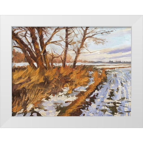 An Evening in Winter II White Modern Wood Framed Art Print by Strube, Ling