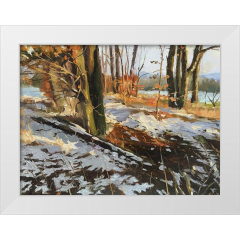 An Evening in Winter III White Modern Wood Framed Art Print by Strube, Ling