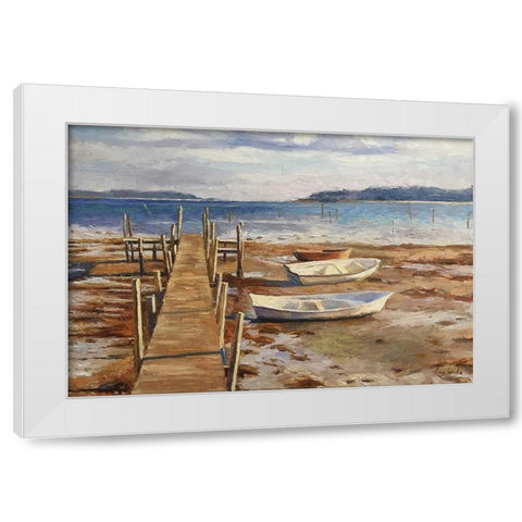 Sunset Glow in Denmark II White Modern Wood Framed Art Print by Strube, Ling