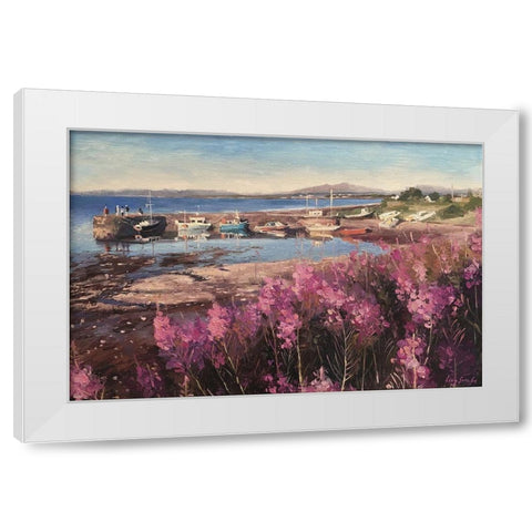 Scotland Landscape IV White Modern Wood Framed Art Print by Strube, Ling