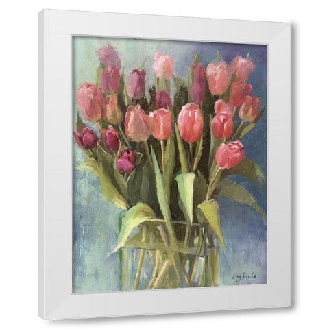 Spring Gift White Modern Wood Framed Art Print by Strube, Ling