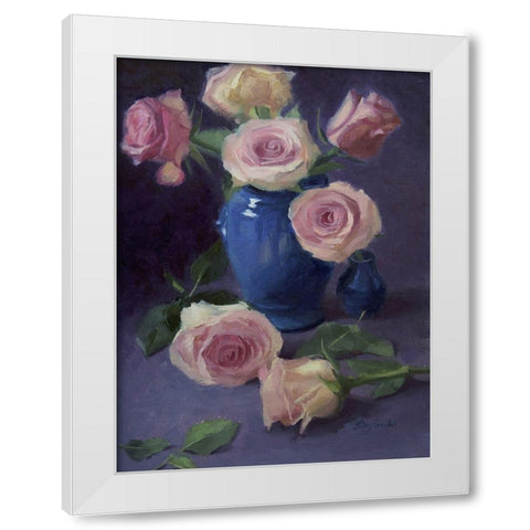 Anmut White Modern Wood Framed Art Print by Strube, Ling