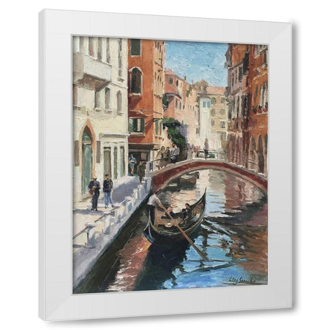 Venice I White Modern Wood Framed Art Print by Strube, Ling