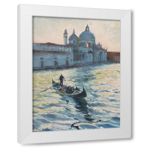 Stroll in Venice V White Modern Wood Framed Art Print by Strube, Ling