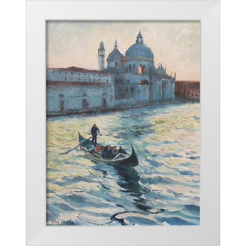 Stroll in Venice V White Modern Wood Framed Art Print by Strube, Ling