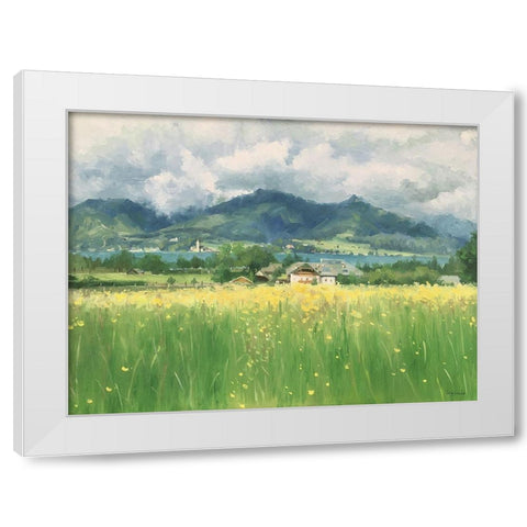 Wolfgang,  Austria White Modern Wood Framed Art Print by Strube, Ling