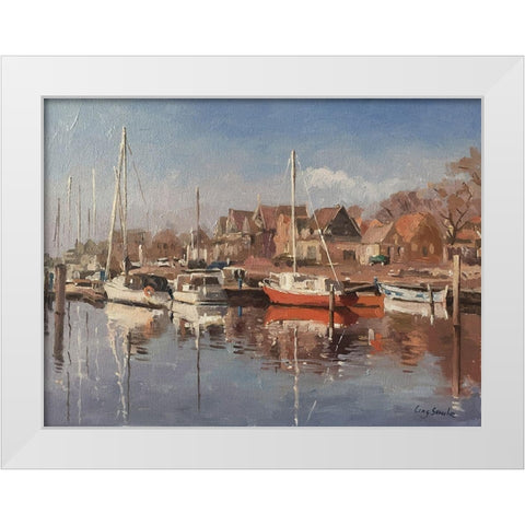 Netherlands Landscape I White Modern Wood Framed Art Print by Strube, Ling