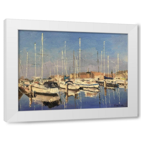 Netherlands Landscape II White Modern Wood Framed Art Print by Strube, Ling