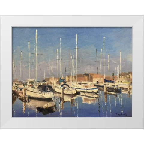 Netherlands Landscape II White Modern Wood Framed Art Print by Strube, Ling