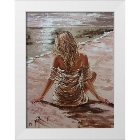 Silence II White Modern Wood Framed Art Print by Luniak, Monika