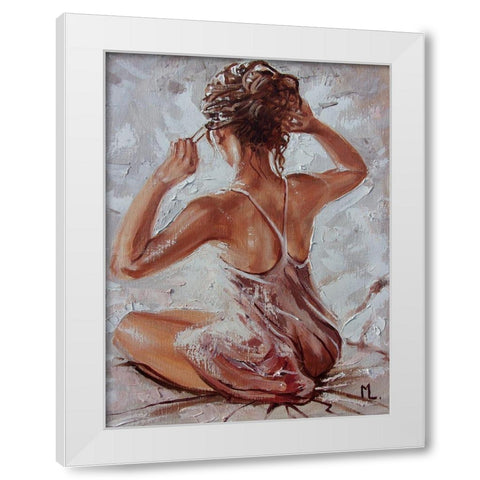 Morning II White Modern Wood Framed Art Print by Luniak, Monika