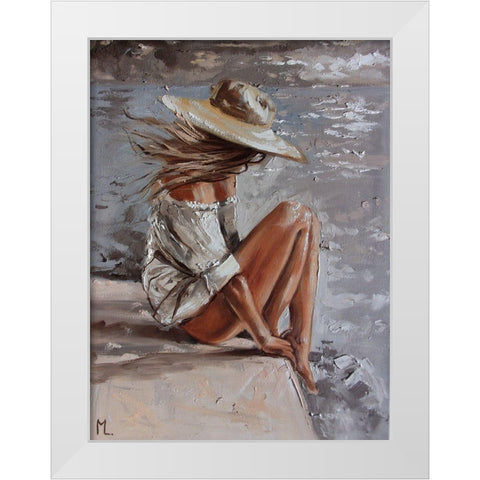 TakÃ© me There White Modern Wood Framed Art Print by Luniak, Monika