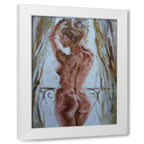 Sunny Morning White Modern Wood Framed Art Print by Luniak, Monika