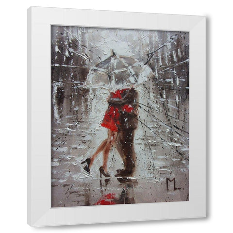 Date White Modern Wood Framed Art Print by Luniak, Monika