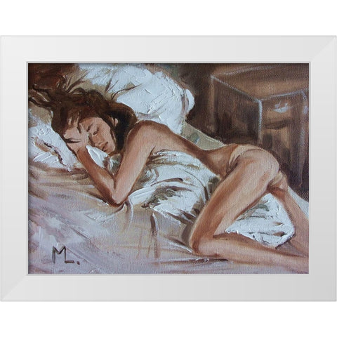 Sweet Dreams I White Modern Wood Framed Art Print by Luniak, Monika