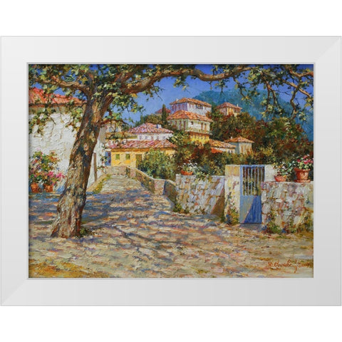 Light and Shadows II White Modern Wood Framed Art Print by Obuchovsky, Yury