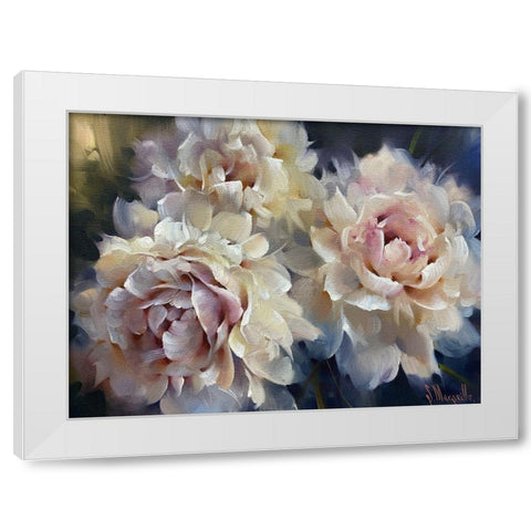 Night Pearls White Modern Wood Framed Art Print by Singatullin, Marsel