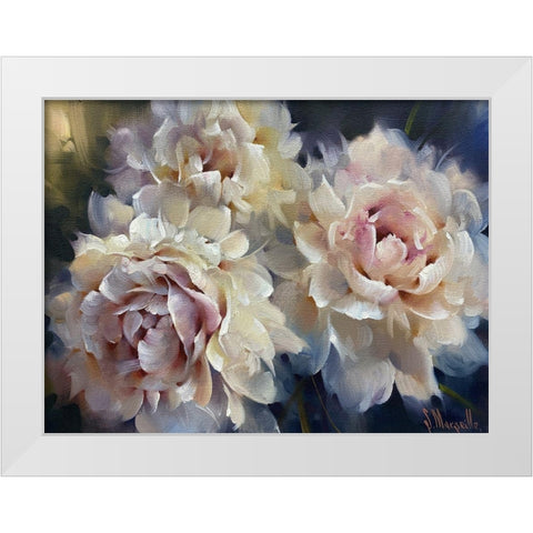 Night Pearls White Modern Wood Framed Art Print by Singatullin, Marsel