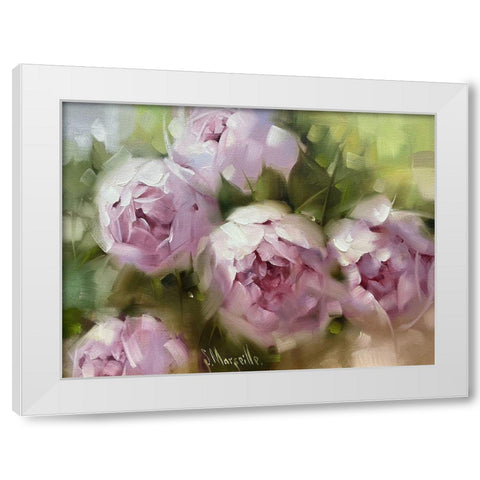 In the Garden White Modern Wood Framed Art Print by Singatullin, Marsel