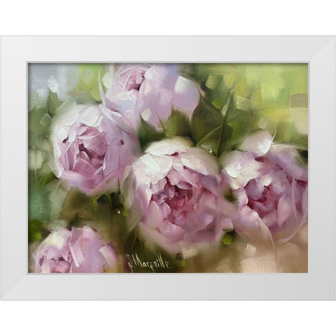 In the Garden White Modern Wood Framed Art Print by Singatullin, Marsel