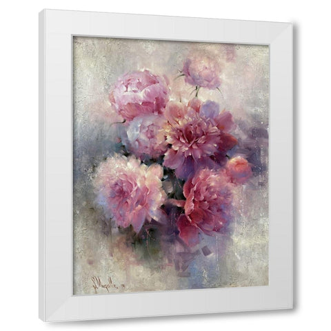 Pink Haze White Modern Wood Framed Art Print by Singatullin, Marsel