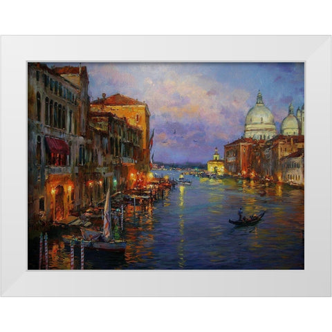 Venice Memories I White Modern Wood Framed Art Print by Sviridov, Sergei