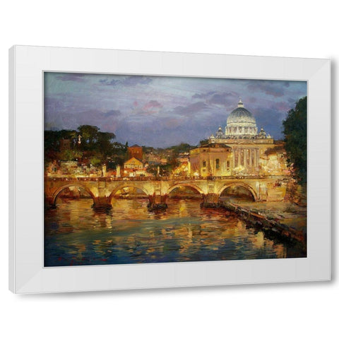 Beautiful Rome White Modern Wood Framed Art Print by Sviridov, Sergei