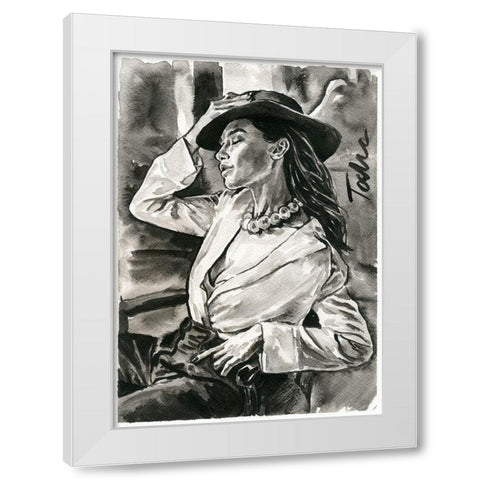 Break Time White Modern Wood Framed Art Print by Tashe