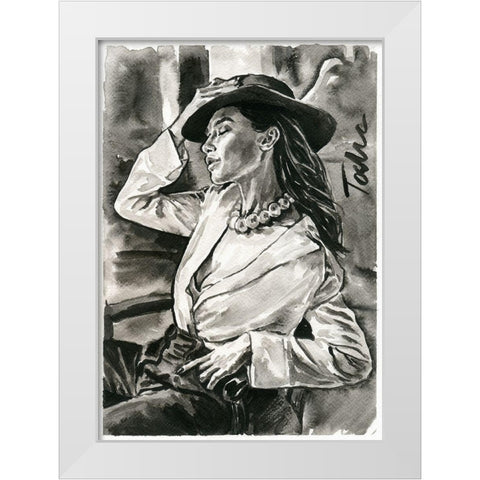 Break Time White Modern Wood Framed Art Print by Tashe